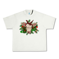 Pistachio Christmas charolais calf Urban Heavy Tee - RanaPortraitStore