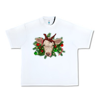 White Christmas charolais calf Urban Heavy Tee - RanaPortraitStore