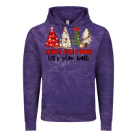Cloud Purple merry christmas let s play ball baseball Vintage Hoodie - MaliasSmallBusiness