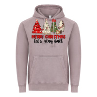 Vintage Zinc merry christmas let s play ball baseball Vintage Hoodie - MaliasSmallBusiness