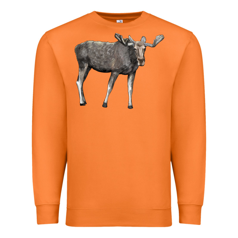 Moose Buck Deer Premium Sweatshirt by LillyAllenDesigns | Teevron