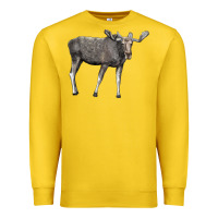 Lemon Moose Buck Deer Premium Sweatshirt - LillyAllenDesigns