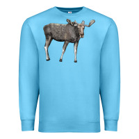 Ocean Blue Moose Buck Deer Premium Sweatshirt - LillyAllenDesigns
