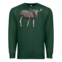 Sports Green Moose Buck Deer Premium Sweatshirt - LillyAllenDesigns