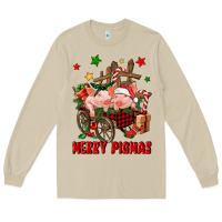 Mushroom merry pig mas Long Sleeve Tee - FaDigitalArtStudio