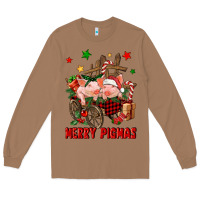 Toasted Coconut merry pig mas Long Sleeve Tee - FaDigitalArtStudio