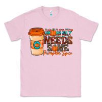 Bubblegum Pink mommy needs some pumpkin spice Classic Tee - CowhideDigitalArt