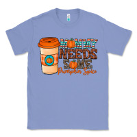 Colony Blue mommy needs some pumpkin spice Classic Tee - CowhideDigitalArt