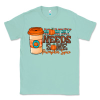 Seafoam mommy needs some pumpkin spice Classic Tee - CowhideDigitalArt