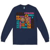 Navy nana nana nana with hearts Long Sleeve Tee - AdoDesignShop