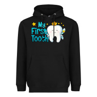 Black my first tooth tooth fairy Heavyweight Hoodie - Jasminsmagicworld