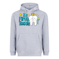 Heather Grey my first tooth tooth fairy Heavyweight Hoodie - Jasminsmagicworld