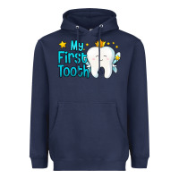 Navy my first tooth tooth fairy Heavyweight Hoodie - Jasminsmagicworld
