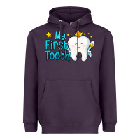Plum my first tooth tooth fairy Heavyweight Hoodie - Jasminsmagicworld
