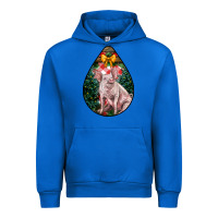 Cobalt christmas pig Urban Hoodie - LillyAllenDesigns