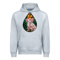Heather Grey christmas pig Urban Hoodie - LillyAllenDesigns