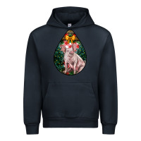 Navy christmas pig Urban Hoodie - LillyAllenDesigns