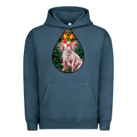 Pigment Midnight Navy christmas pig Urban Hoodie - LillyAllenDesigns
