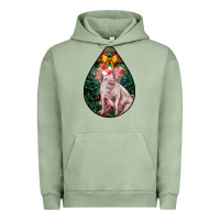 Pigment Oil Green christmas pig Urban Hoodie - LillyAllenDesigns