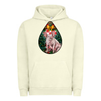 Pigment Pistachio christmas pig Urban Hoodie - LillyAllenDesigns