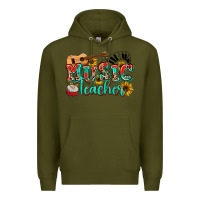 Army Green music teacher Premium Hoodie - NancyCooperArtShop