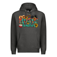 Charcoal Heather music teacher Premium Hoodie - NancyCooperArtShop