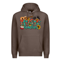 Coffee music teacher Premium Hoodie - NancyCooperArtShop