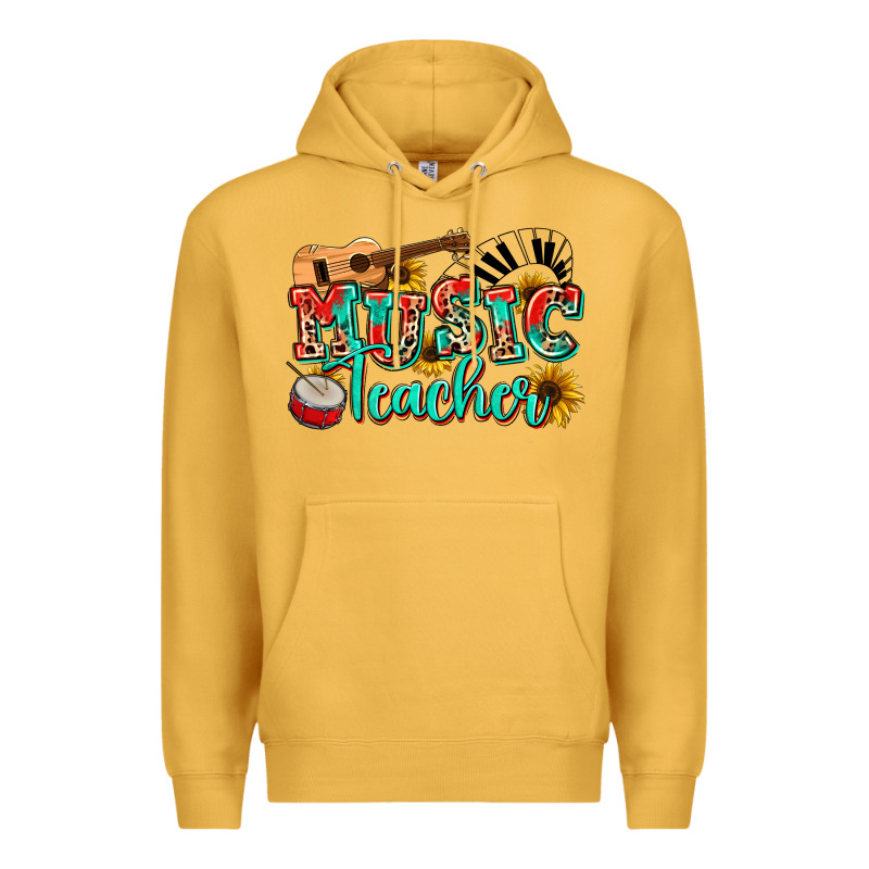 Music Teacher Premium Hoodie by NancyCooperArtShop | Teevron