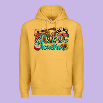 Music Teacher Premium Hoodie Designed By Nancycooperartshop