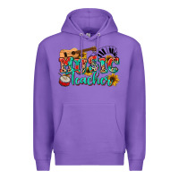 Purple music teacher Premium Hoodie - NancyCooperArtShop