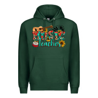 Sports Green music teacher Premium Hoodie - NancyCooperArtShop