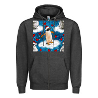 Charcoal Heather christmas penguin and heart seamless pattern Zipper Hoodie - BundleAndBundleShop