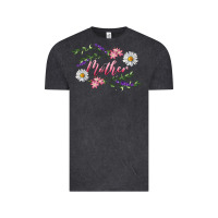 Vintage Black floral mother Vintage Tee - RanaPortraitStore