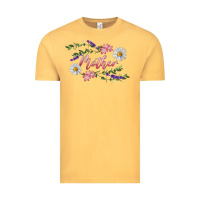 Vintage Mustard floral mother Vintage Tee - RanaPortraitStore