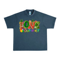 Midnight Navy love summer with watermelon tbw Urban Heavy Tee - texasbilliewilder