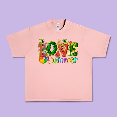 Love Summer With Watermelon Tbw Urban Heavy Tee Designed By Texasbilliewilder