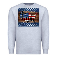 Heather Grey god bless america american flag tumbler Premium Sweatshirt - Jasminsmagicworld
