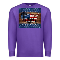 Purple god bless america american flag tumbler Premium Sweatshirt - Jasminsmagicworld