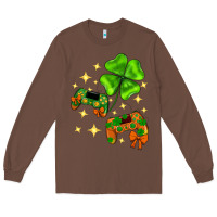 Chestnut St. Patrick's Day with game control and clover Long Sleeve Tee - Neo Western