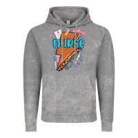 Cloud Rock nurse lightning bolt Vintage Hoodie - MaliasSmallBusiness
