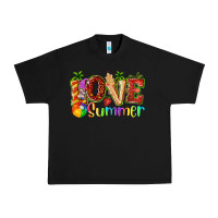 Black love summer with strawberry Urban Heavy Tee - texasbilliewilder