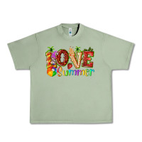 Oil Green love summer with strawberry Urban Heavy Tee - texasbilliewilder