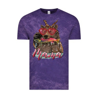 Cloud Purple mother's day mama bear wıth bandana and glasses Vintage Tee - RanaPortraitStore