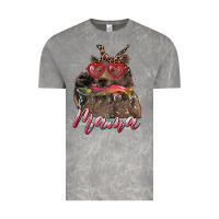 Cloud Rock mother's day mama bear wıth bandana and glasses Vintage Tee - RanaPortraitStore
