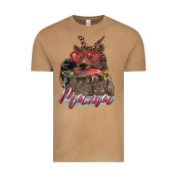Vintage Camel mother's day mama bear wıth bandana and glasses Vintage Tee - RanaPortraitStore