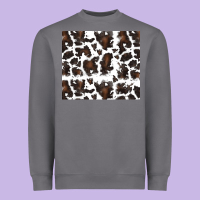 Heavyweight Sweatshirt cowhide pattern