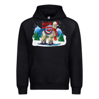 Black fleece navidad alpaca mountains Urban Hoodie - LillyAllenDesigns