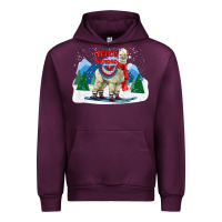 Mauve Wine fleece navidad alpaca mountains Urban Hoodie - LillyAllenDesigns
