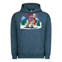 Pigment Midnight Navy fleece navidad alpaca mountains Urban Hoodie - LillyAllenDesigns