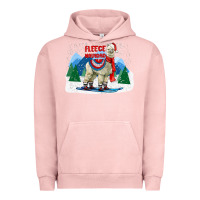 Pigment Salmon fleece navidad alpaca mountains Urban Hoodie - LillyAllenDesigns